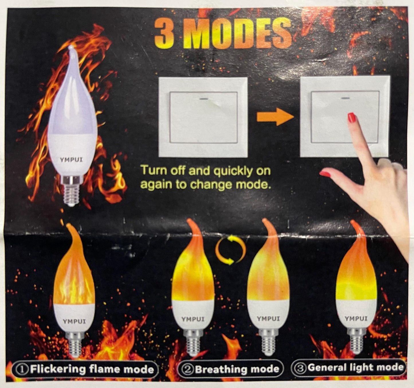 Flameless LED Accent Lamp | Phoenix Rising Lantern | Thunderbird Table Lamp | Firebird Decor | Eco-Friendly Home Decor
