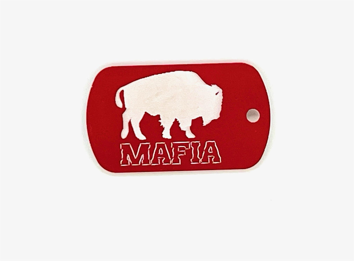 Buffalo Bills Mafia Dog Tag Keychains