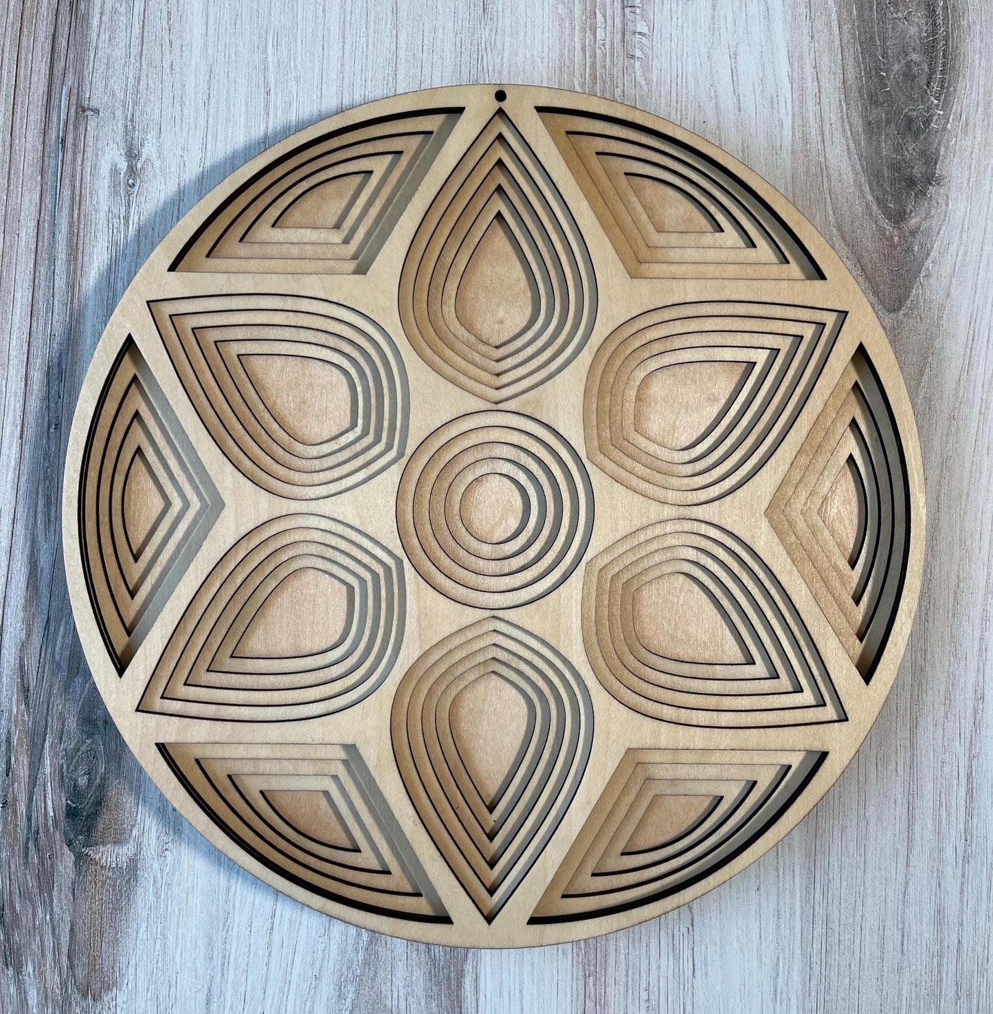 Laser Cut 6 Layers Geometric Mandala Wall Art | Nature-Inspired Design | Intricate Home Decor | Unique Gift Idea