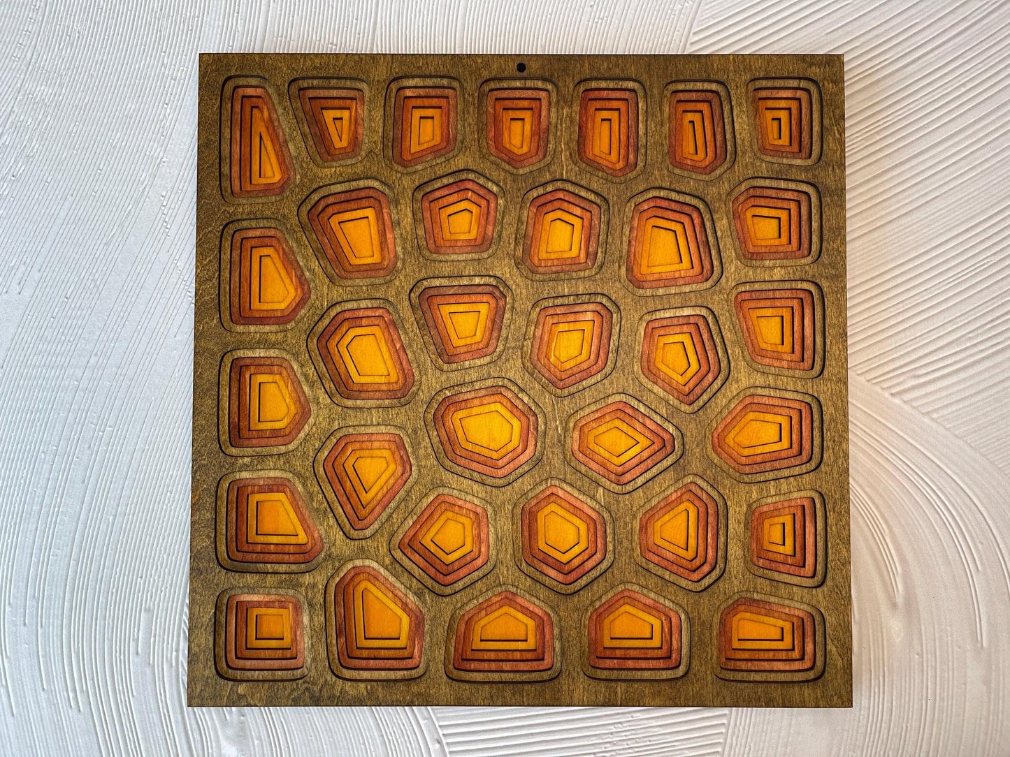 Laser Cut 6 Layer Voronoi Diagram Wall Art | Mathmatically-Inspired Design | Intricate Home Decor | Unique Gift Idea