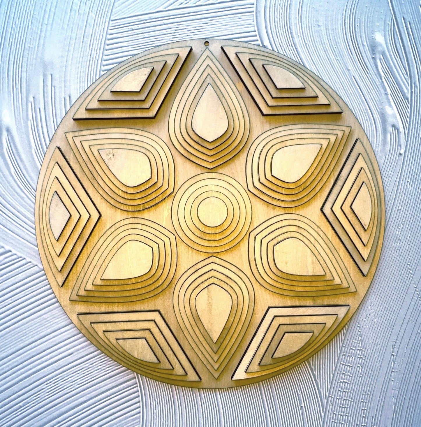 Laser Cut Reverse Mandala Wall Art | 3D 6 Layers | Nature-Inspired Geometric Design | Intricate Home Decor | Unique Gift Idea