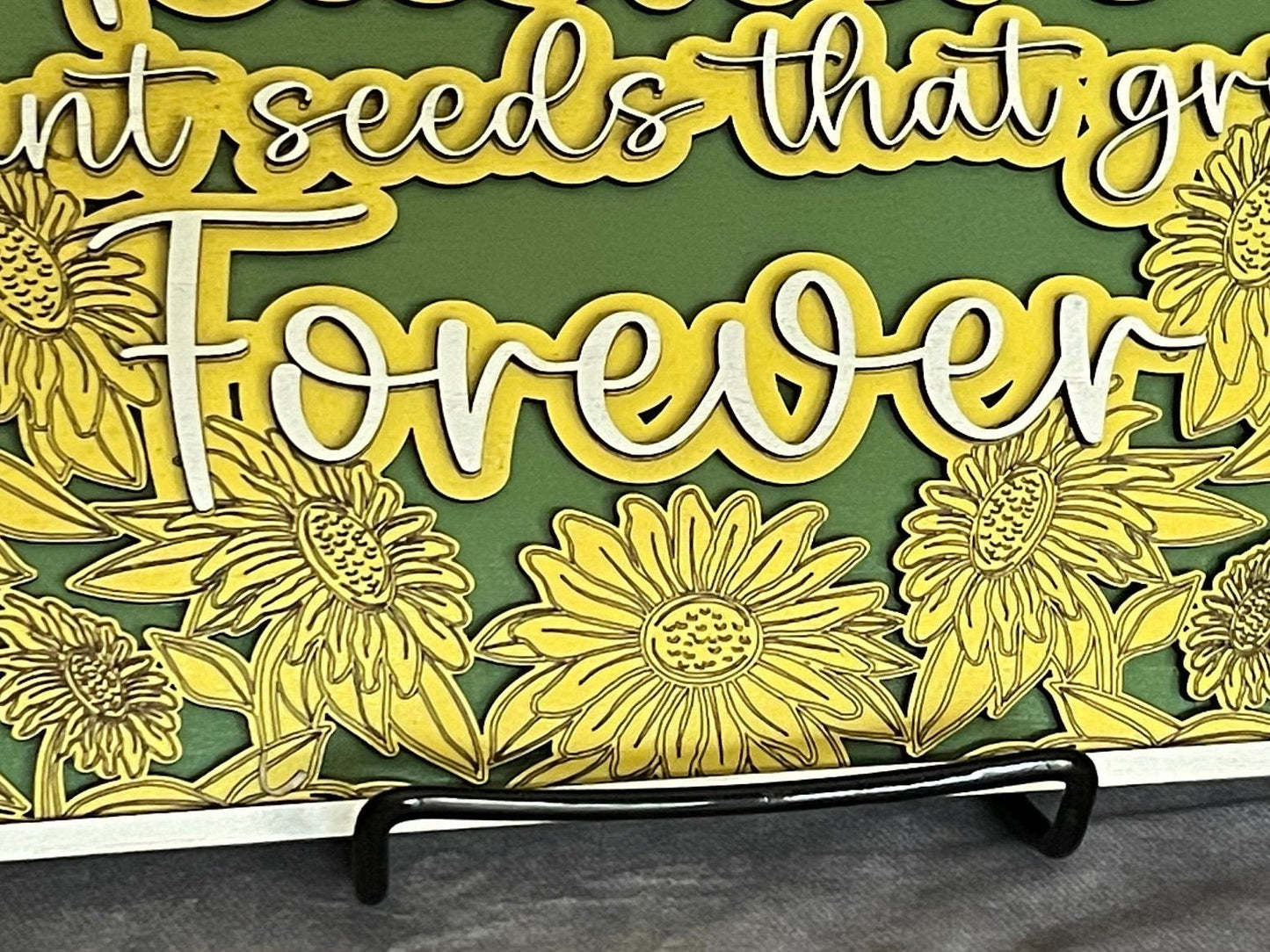 Laser-Cut 3 Layer Wall Art - “Teachers Plant Seeds” 3-color