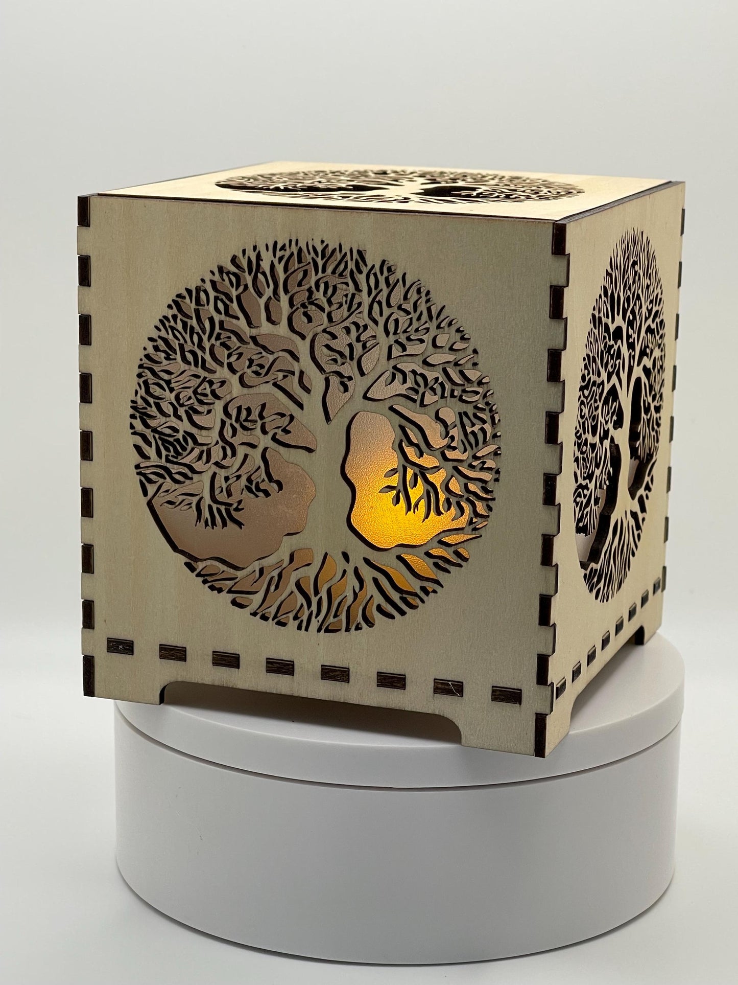 Flameless LED Votive Lantern - Tree of Life