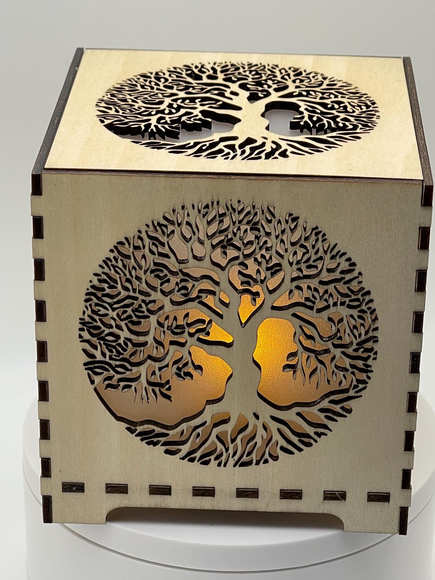 Flameless LED Votive Lantern - Tree of Life