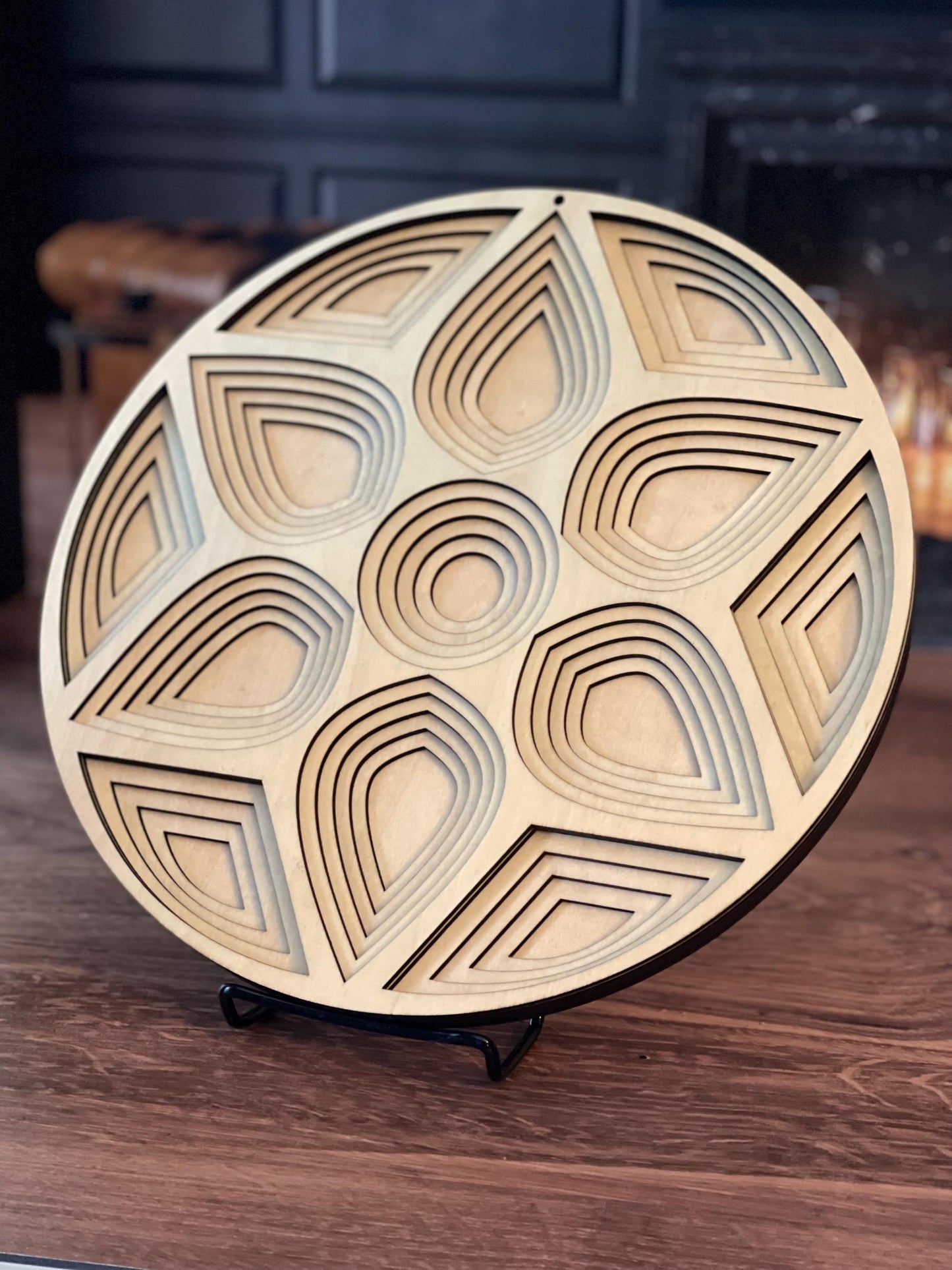 Laser Cut 6 Layers Geometric Mandala Wall Art | Nature-Inspired Design | Intricate Home Decor | Unique Gift Idea