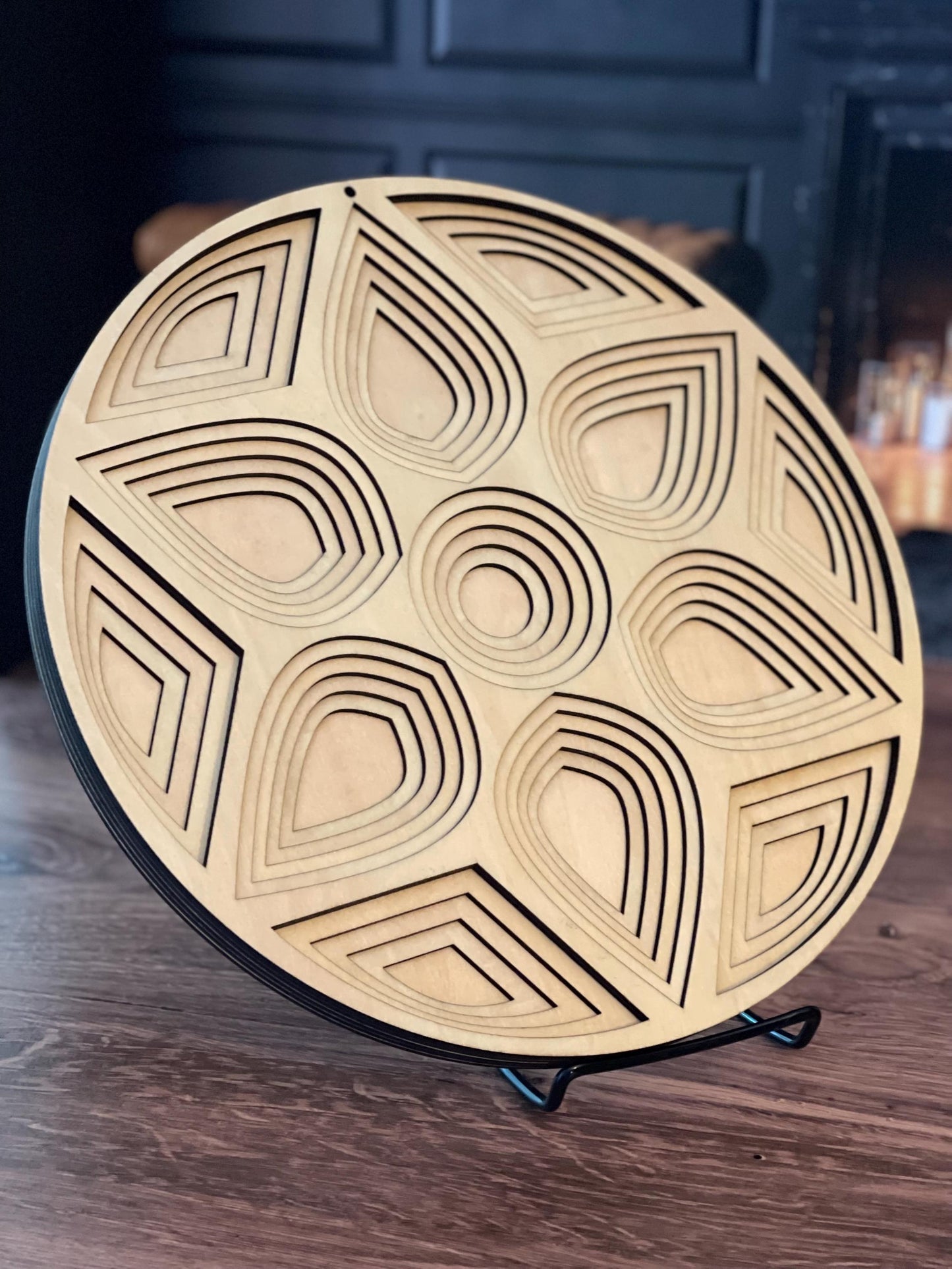 Laser Cut 6 Layers Geometric Mandala Wall Art | Nature-Inspired Design | Intricate Home Decor | Unique Gift Idea