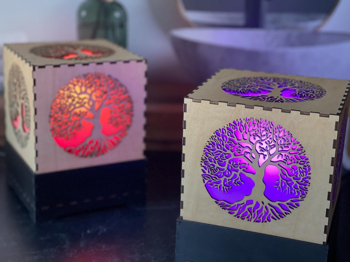 Tree Of Life Accent Lamp Color Changing Dimmable LED | Living Room Decor Light | Unique Gift | Sacred Symbols